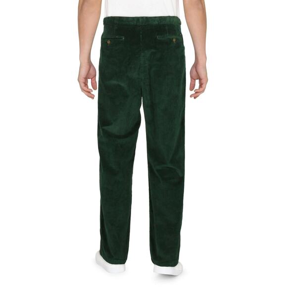 Tommy Hilfiger Men's Corduroy Sage Green Pleated Chino Pants Size 36x32 NWT $79 - Picture 2 of 2